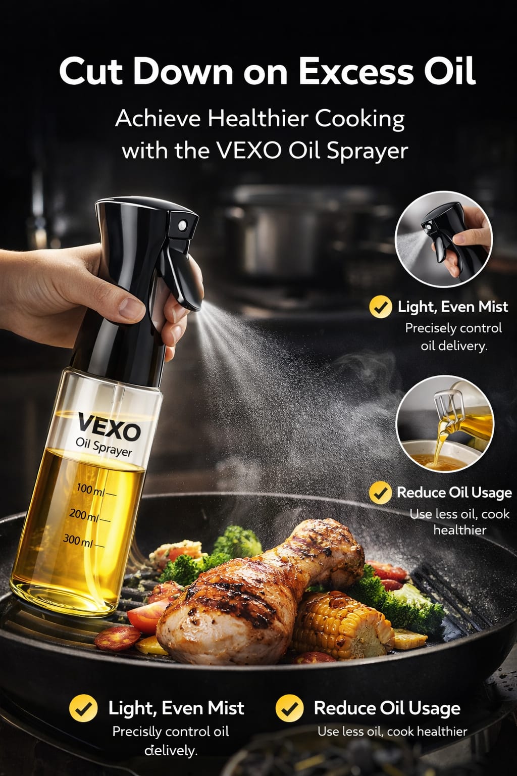 VEXO Oil Sprayer 300ml | Coming Soon