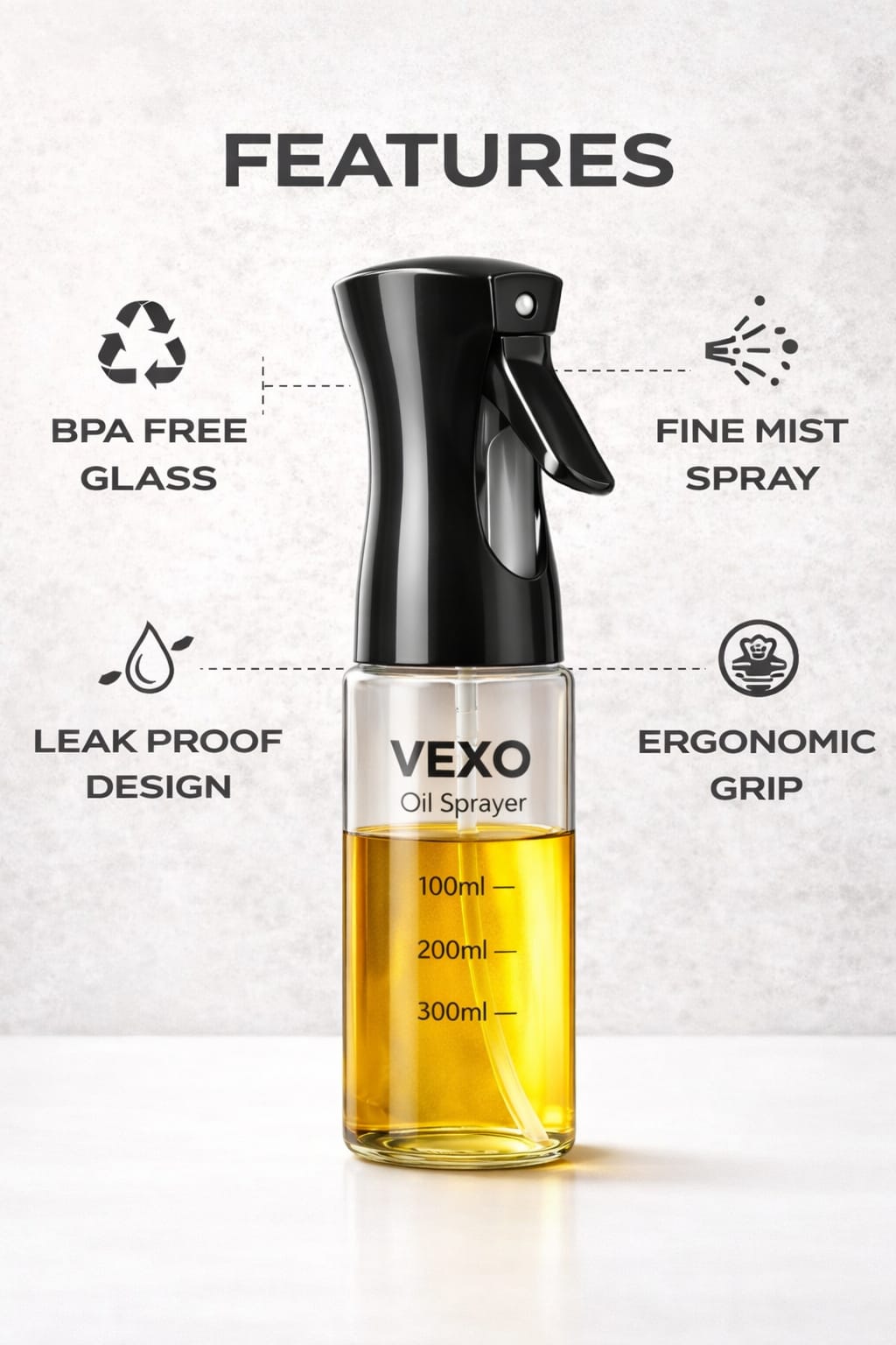 VEXO Oil Sprayer 300ml | Coming Soon
