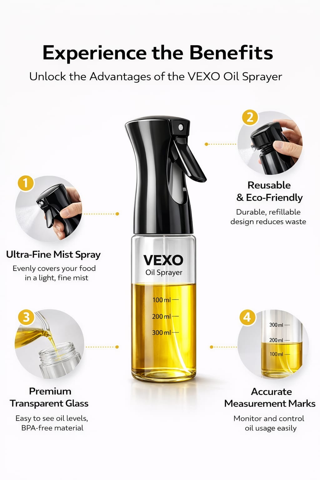 VEXO Oil Sprayer 300ml | Coming Soon